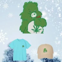 Ours en peluche vert