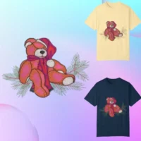 Ours en peluche rouge
