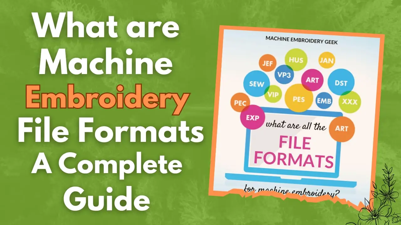 Quels sont les formats de fichiers de broderie machine, Un guide complet