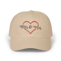 wedding Mr and Mrs heart on hat