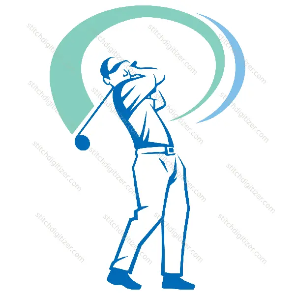 Logo du joueur de golf Golf Player Logo