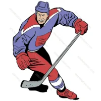 Ice Hockey Player Skate