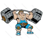 Bodybuilder haltérophile