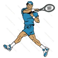 Focused Tennis Player